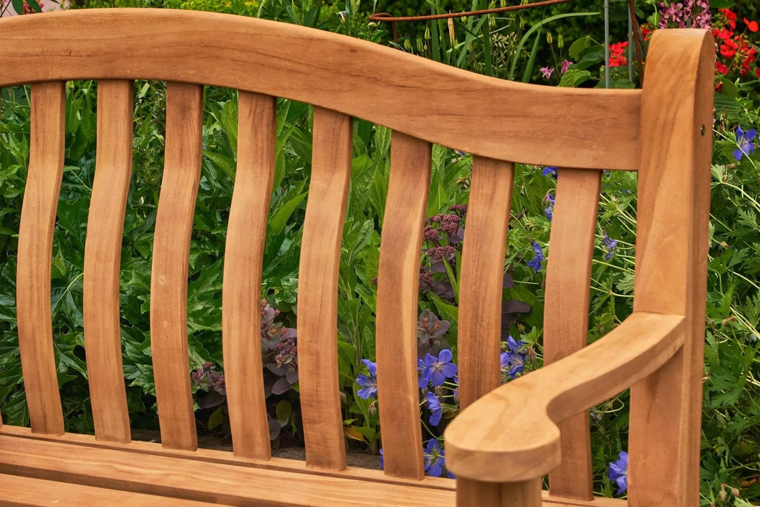 Solid Teak Tenbury 5ft Wooden Garden Bench - Bench Store114544