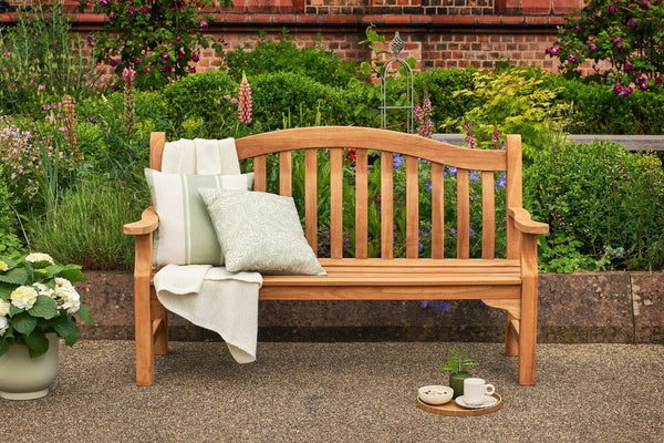 Solid Teak Tenbury 5ft Wooden Garden Bench - Bench Store114544