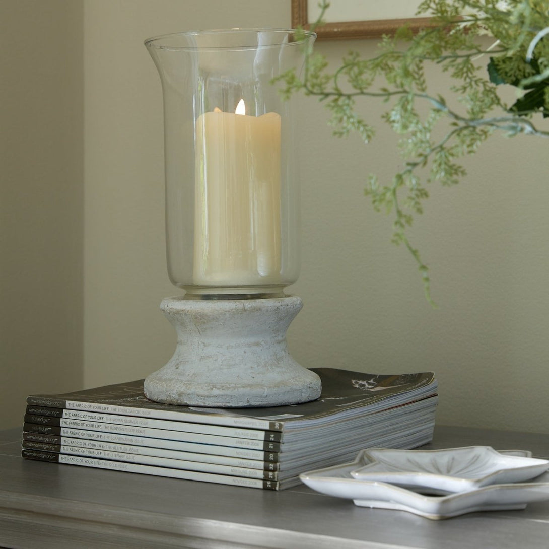Stone Based Hurricane Lantern - Bench Store - Bench Store