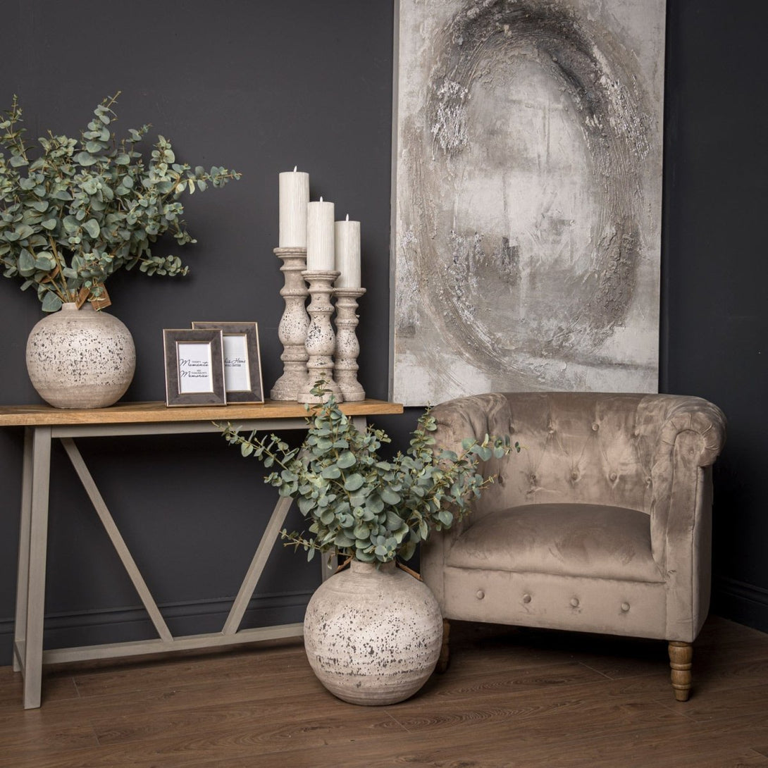 Stone Ceramic Candle Holder - Bench Store - Bench Store