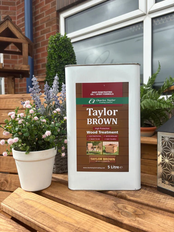 Taylor Brown Wood Treatment 5ltr - Charles Taylor - Bench Store
