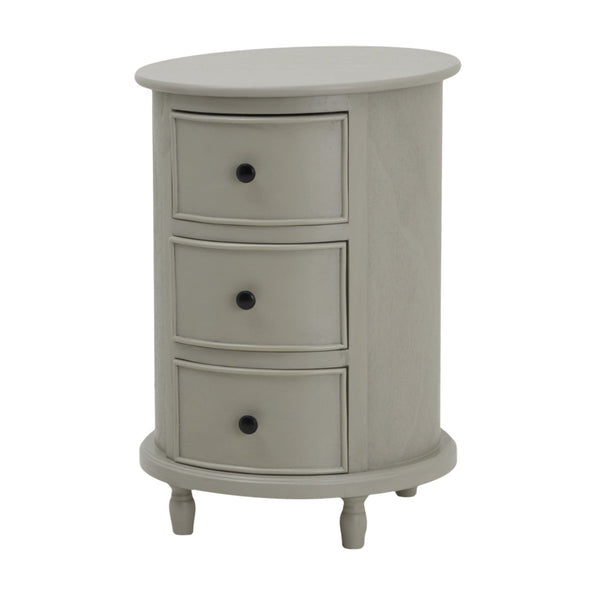 The Camden Collection 3 Drawer Round Side Table - Bench Store - Bench Store