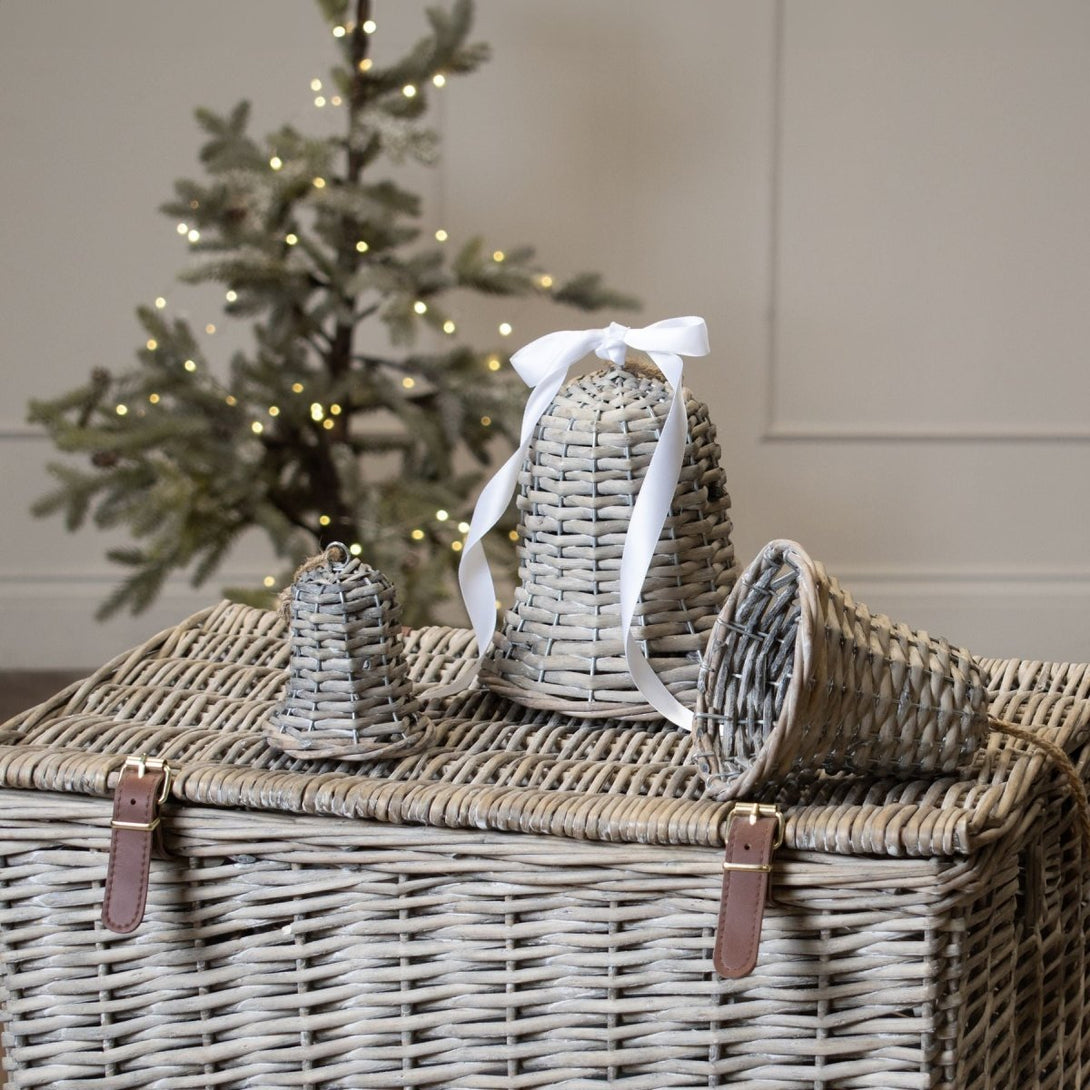 The Noel Collection Large Wicker Bell Decoration - Bench Store - Bench Store