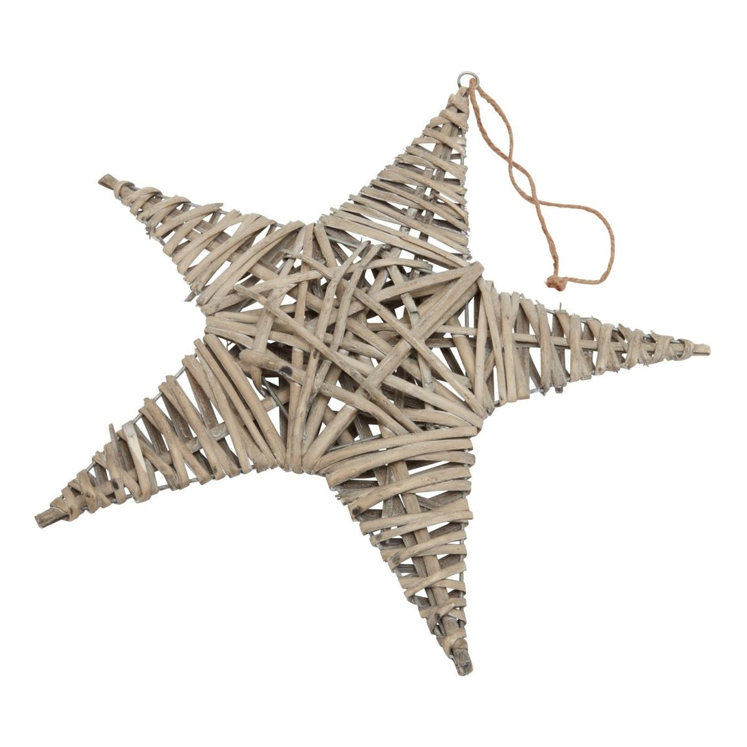 The Noel Collection Large Wicker Star Decoration - Bench Store - Bench Store