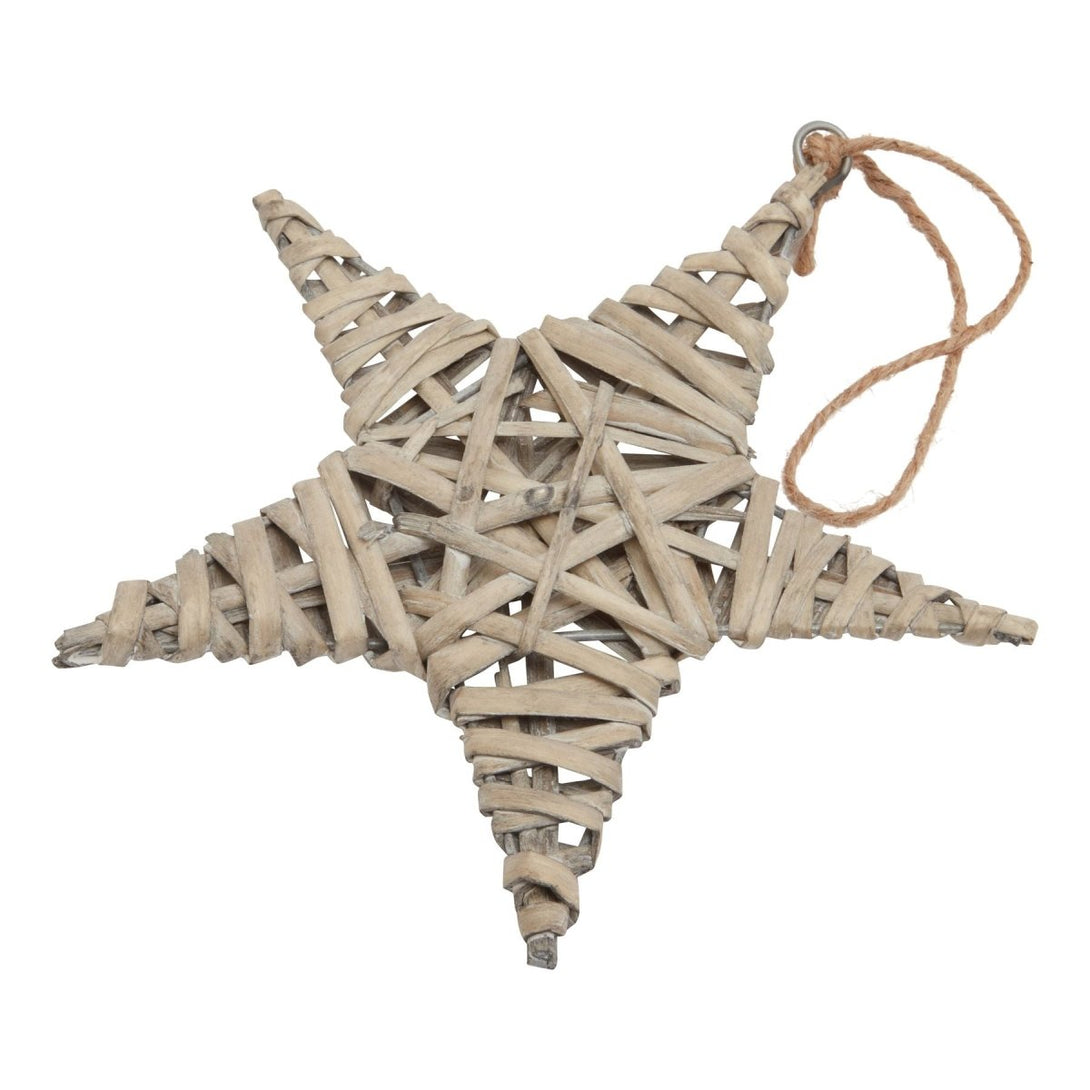The Noel Collection Medium Wicker Star Decoration - Bench Store - Bench Store