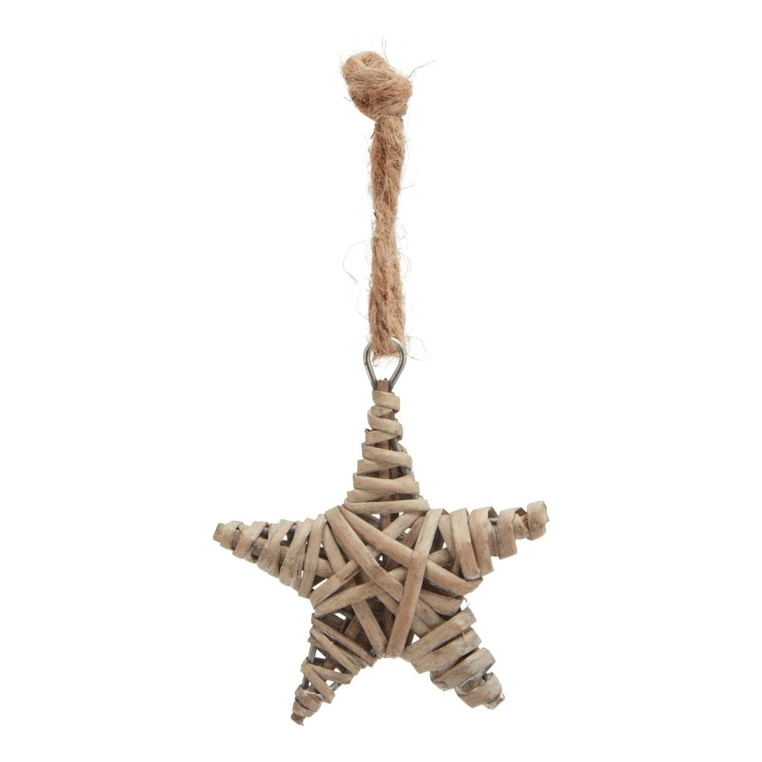 The Noel Collection Small Wicker Star Decoration - Bench Store - Bench Store