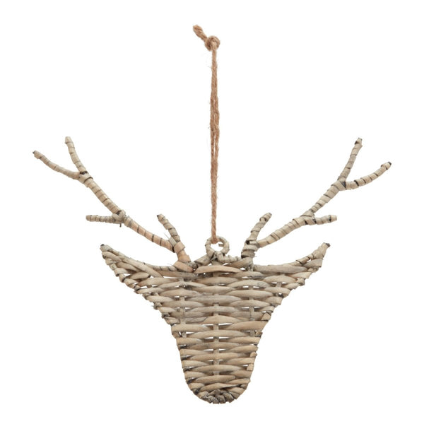 The Noel Collection Wicker Hanging Reindeer - Bench Store - Bench Store