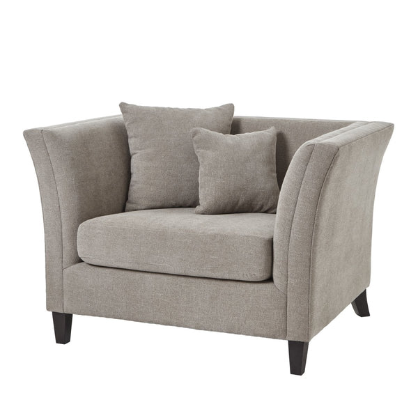 Vesper Taupe Cushion Back Snuggle Chair - Bench Store - Bench Store