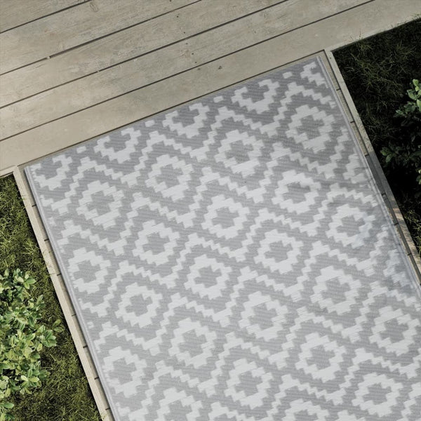 vidaXL Outdoor Carpet Grey 120x180 cm PP - vidaXL - Bench Store