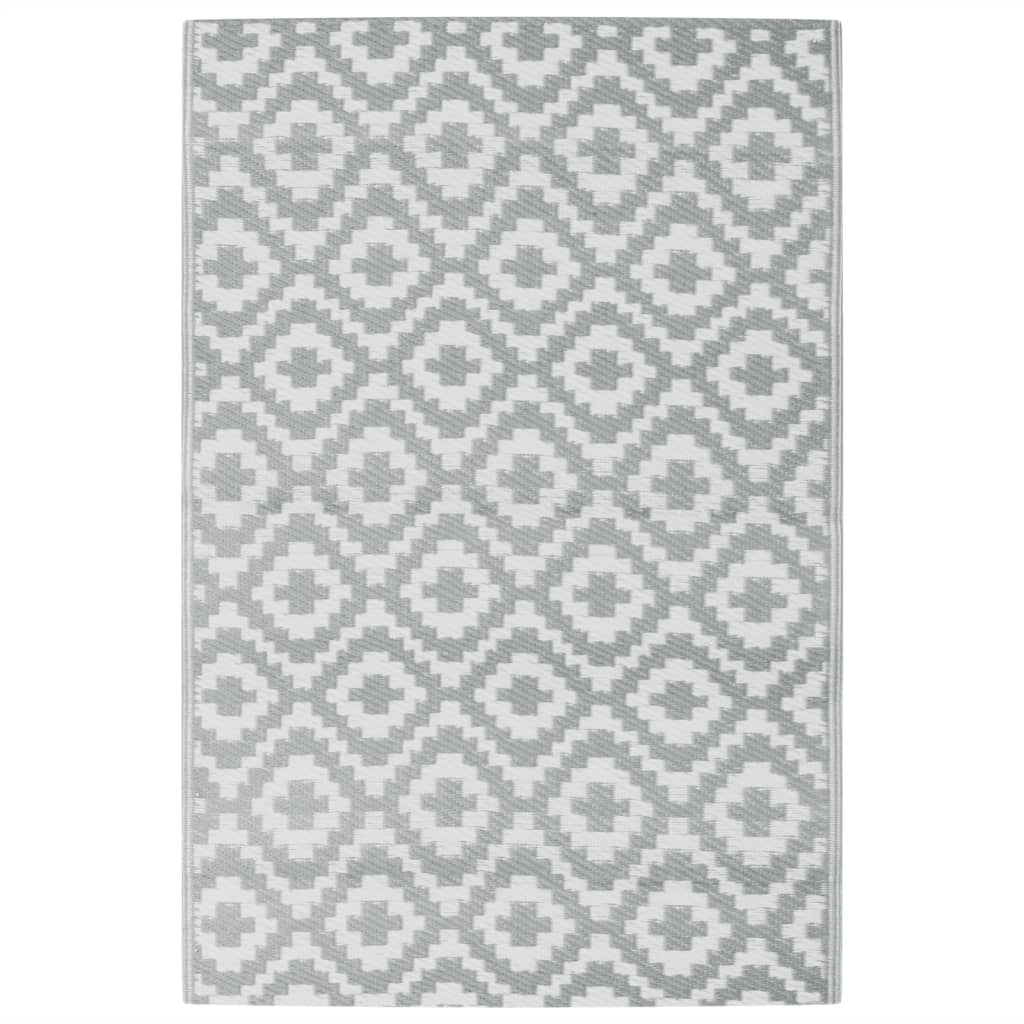 vidaXL Outdoor Carpet Grey 120x180 cm PP - vidaXL - Bench Store