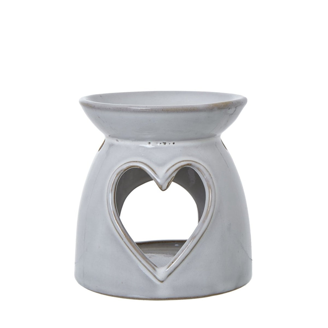 White Ceramic Heart Cut - Out Wax Melt Tealight Holder - Bench Store - Bench Store