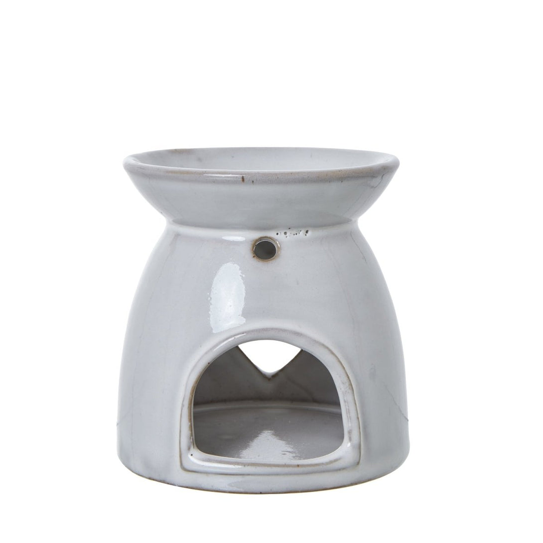 White Ceramic Heart Cut - Out Wax Melt Tealight Holder - Bench Store - Bench Store