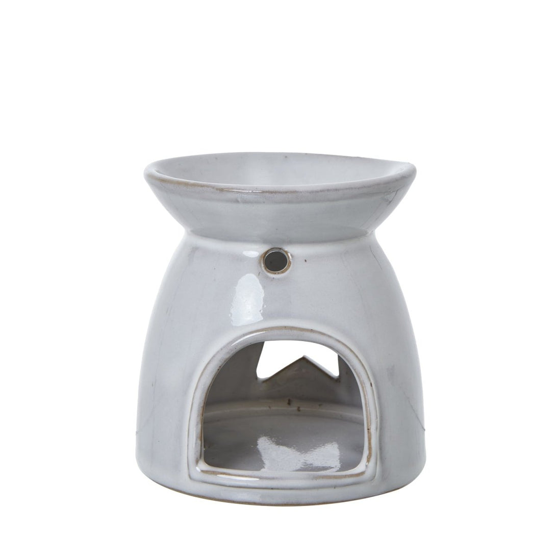 White Ceramic Star Cut - Out Wax Melt Tealight Holder - Bench Store - Bench Store