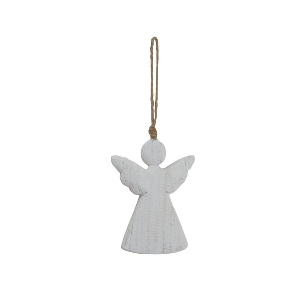 Whitewashed Rustic Hanging Angel - Bench Store - Bench Store