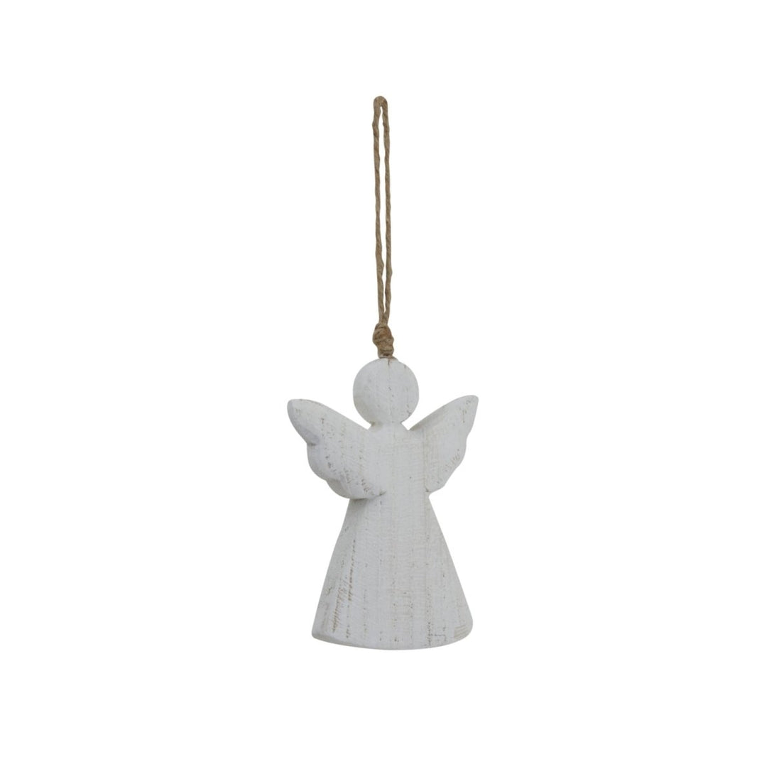 Whitewashed Rustic Hanging Angel - Bench Store - Bench Store