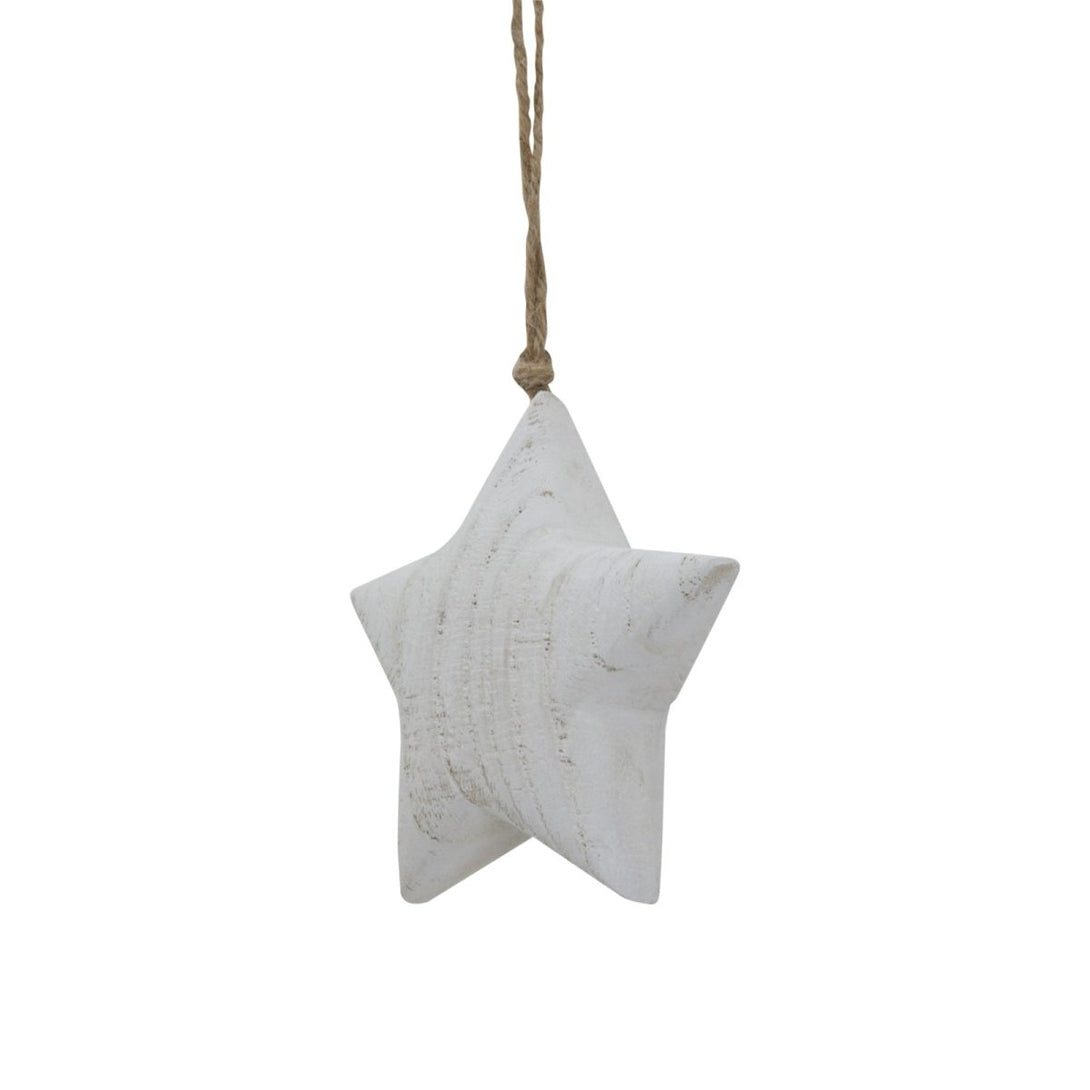 Whitewashed Rustic Hanging Star - Bench Store - Bench Store