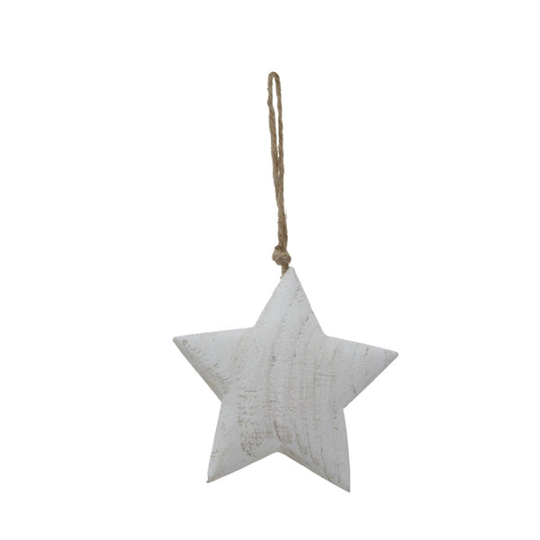 Whitewashed Rustic Hanging Star - Bench Store - Bench Store