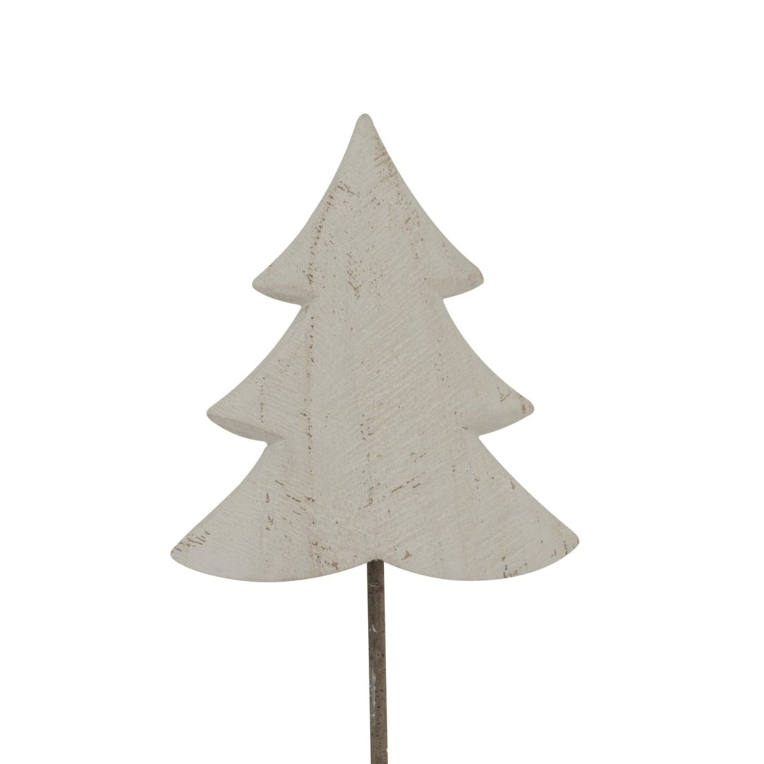 Whitewashed Rustic Tree On Stand - Bench Store - Bench Store