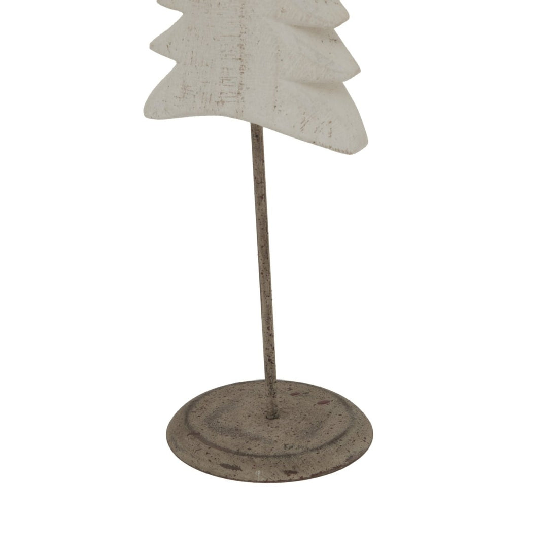 Whitewashed Tall Tree On Stand - Bench Store - Bench Store